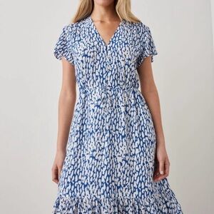 Rails Kiki abstract leopard print Midi Dress